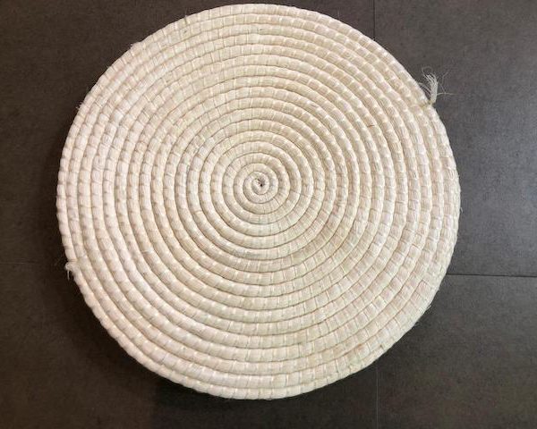 individuales redondos de madera