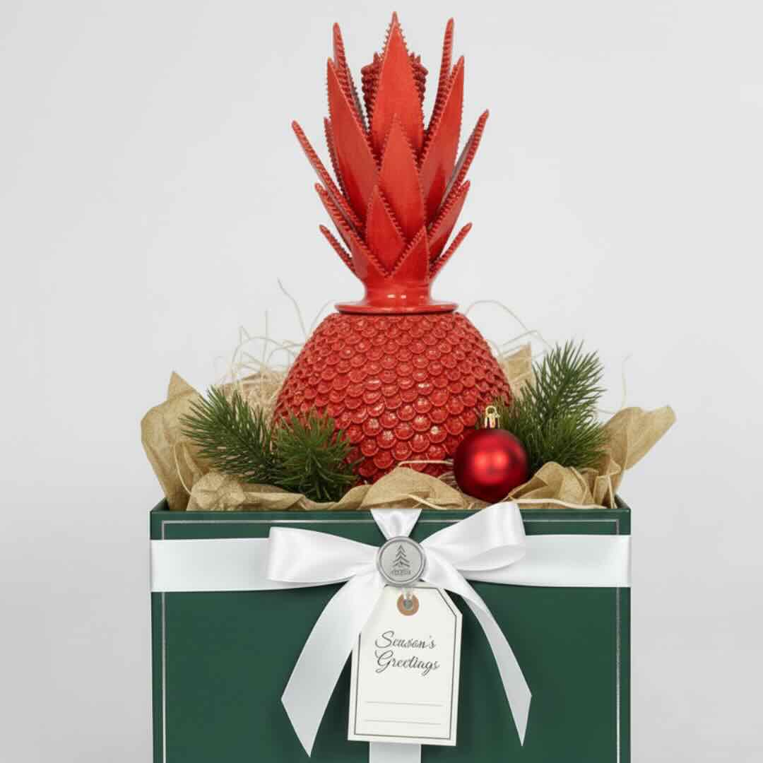 Piña de Barro Vidriado