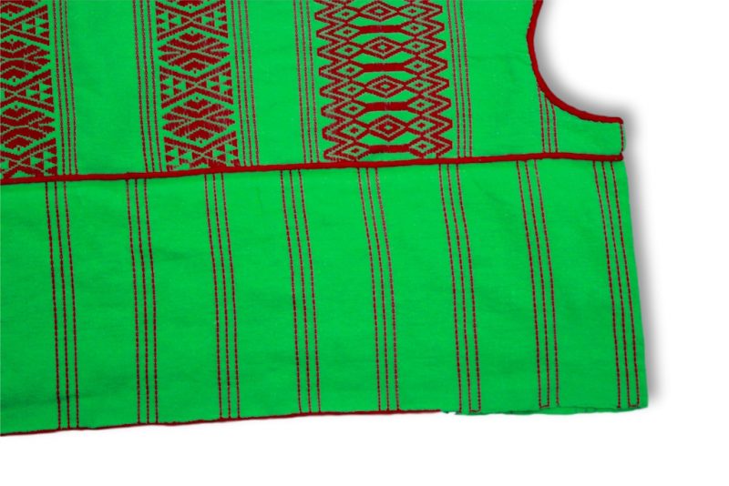 Green Hand-woven Huipil