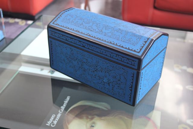 Baúl Azul Olinalá Wooden Box