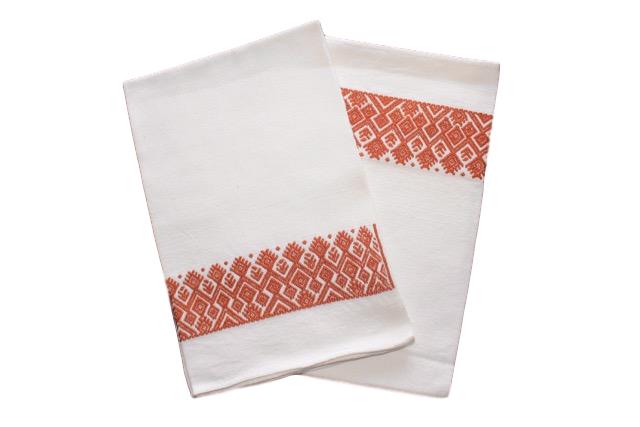 Brown Embroidered Hand-towel